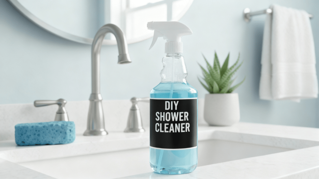 simple and easy method to make diy shower cleaner