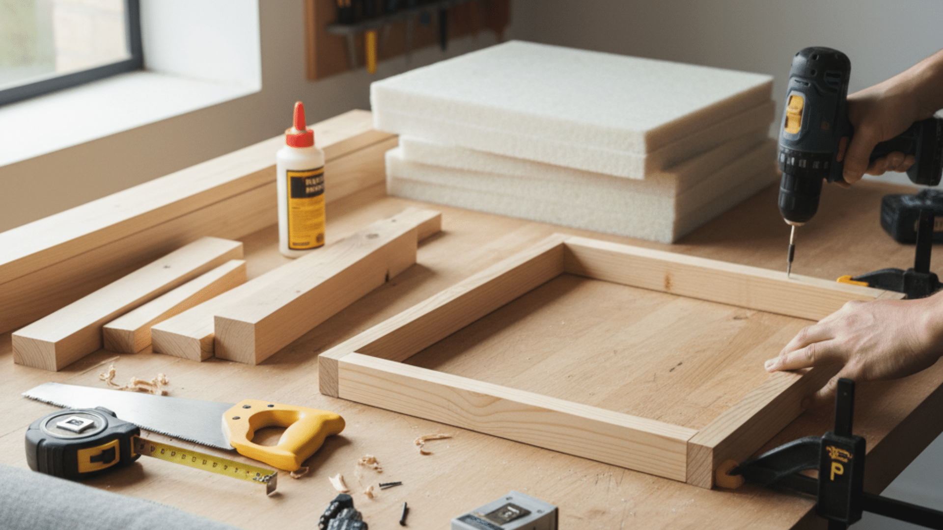 step 1 gather materials and prepare the frame