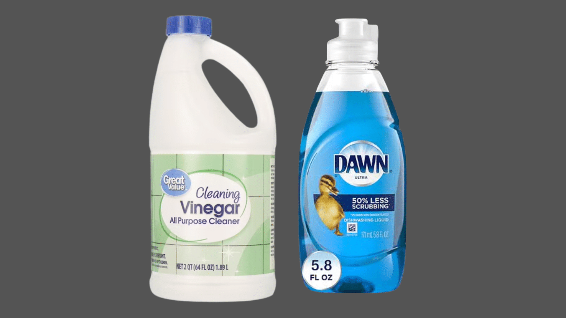vinegar and dish soap cleaner