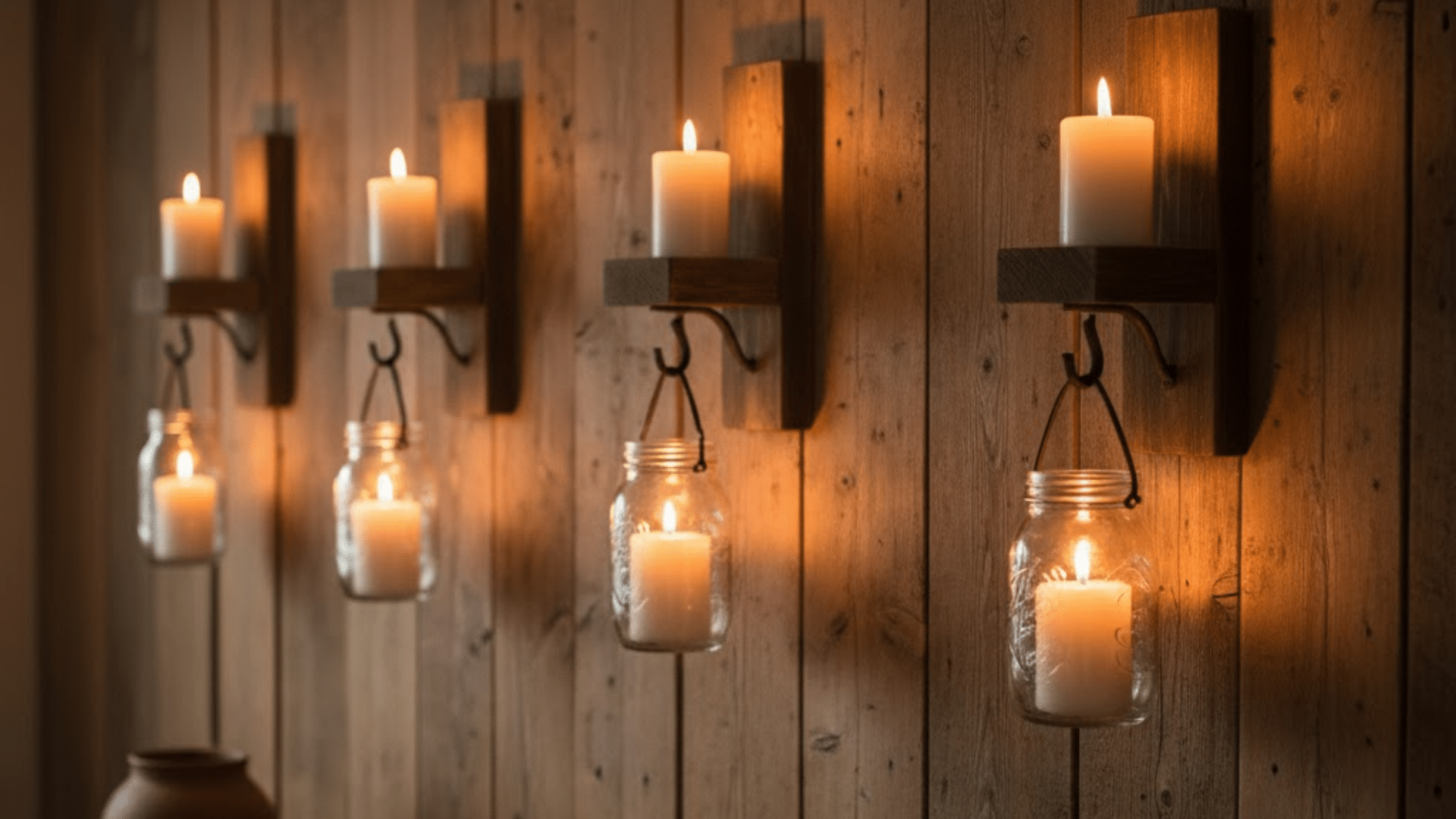 wall mounted candle holders
