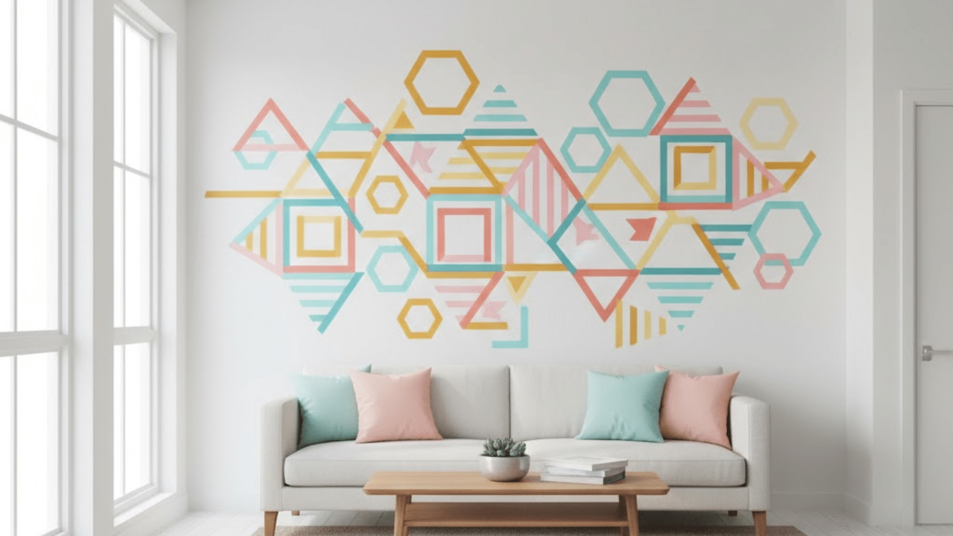 washi tape geometric design