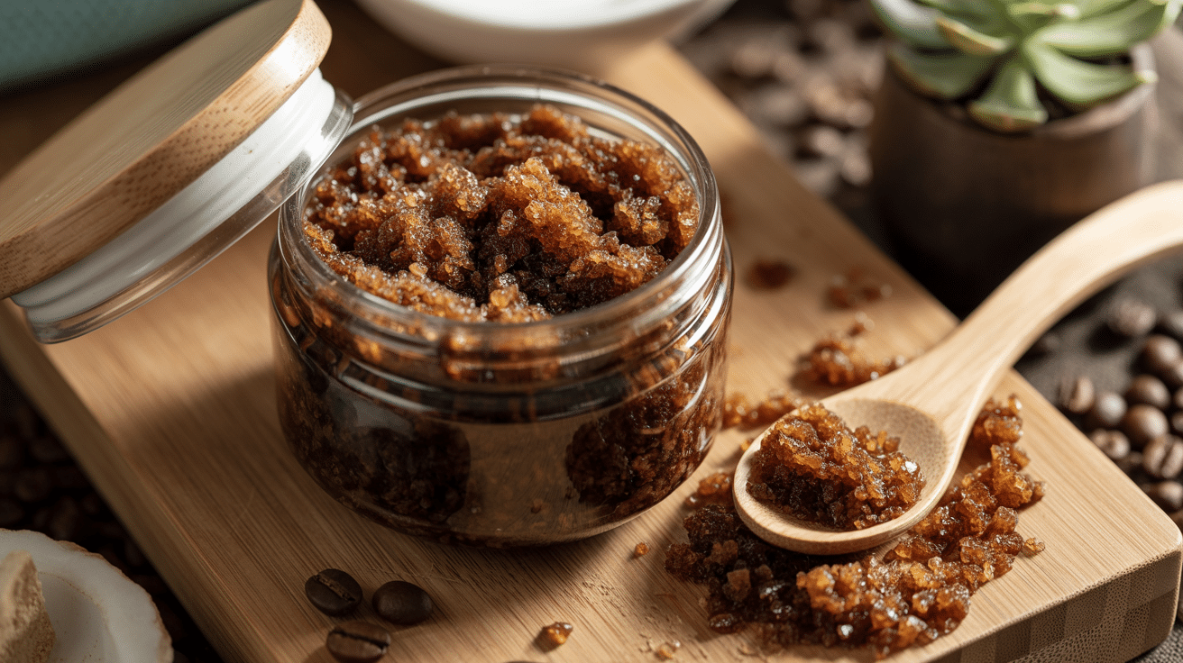 energizing coffee body scrub