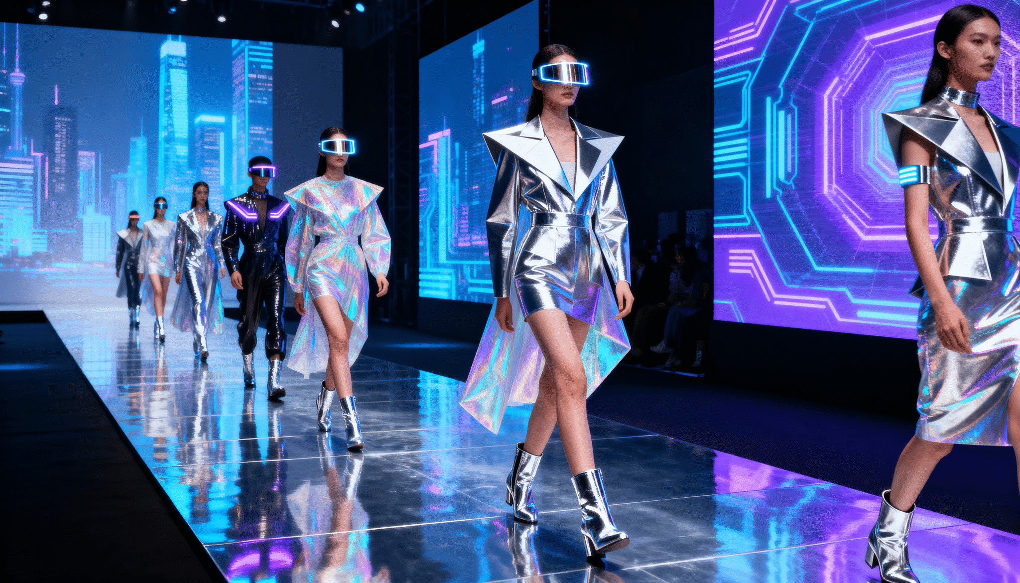 futuristic metallics