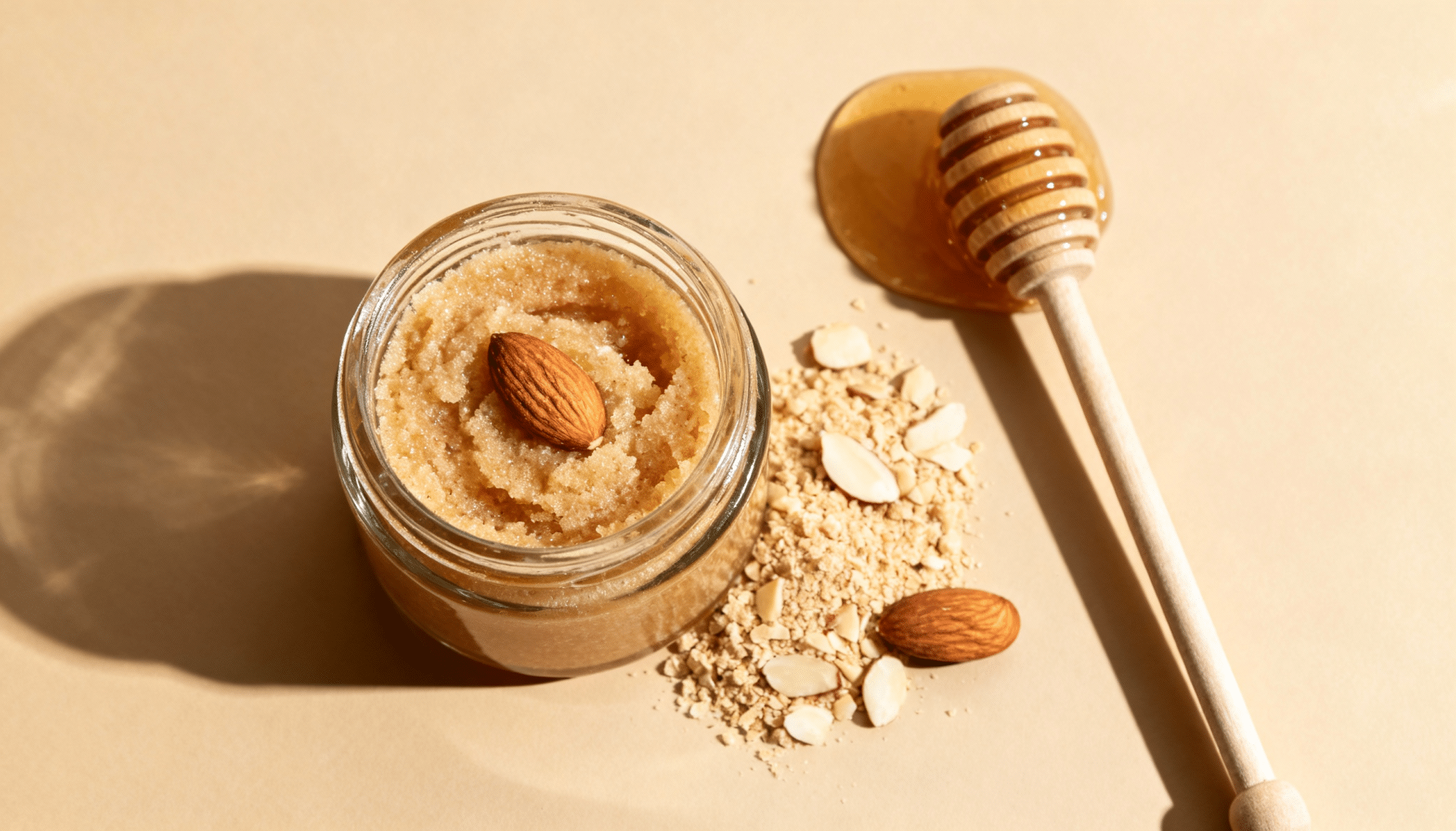 honey almond body scrub