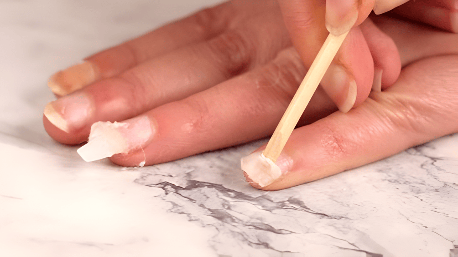 how to take off acrylic nails without acetone