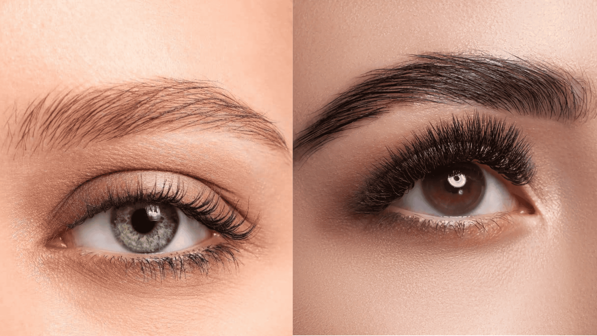 natural eyebrows vs styled eyebrows