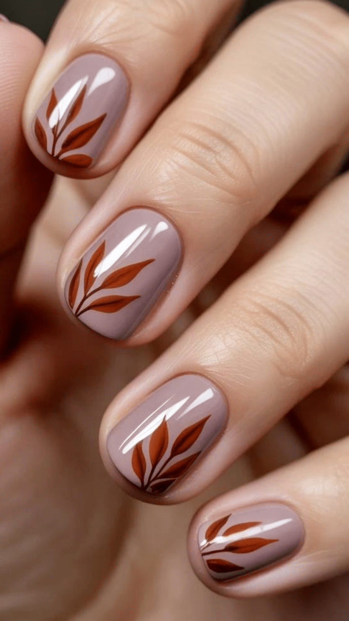 nude with leaf decals