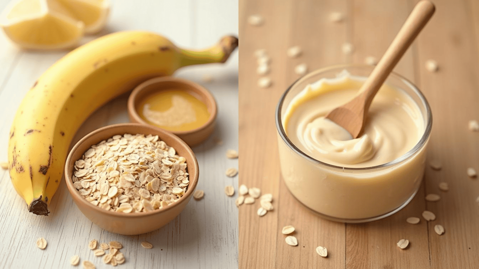 oatmeal and banana mask for dry skin