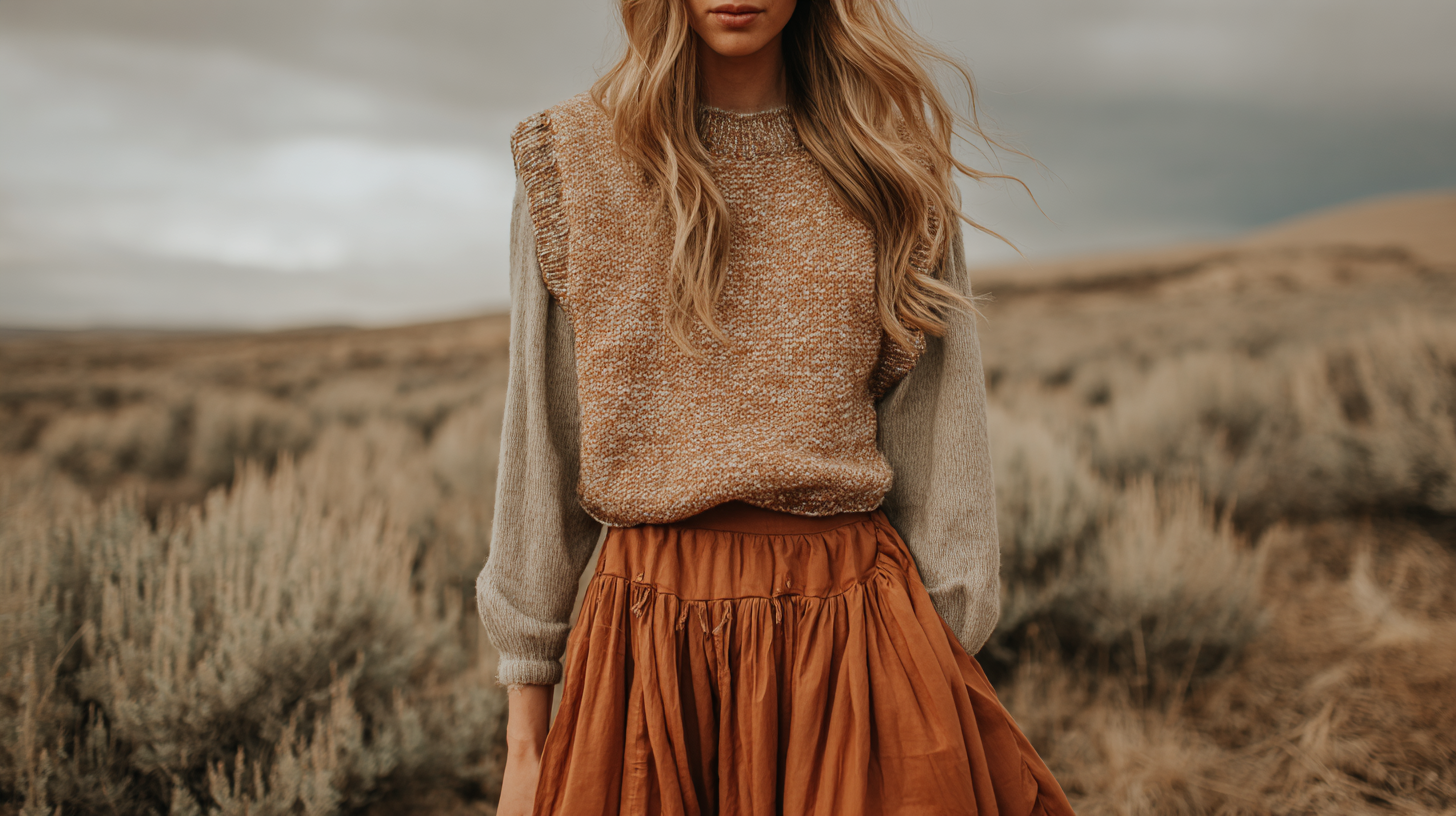 paired with a maxi skirt