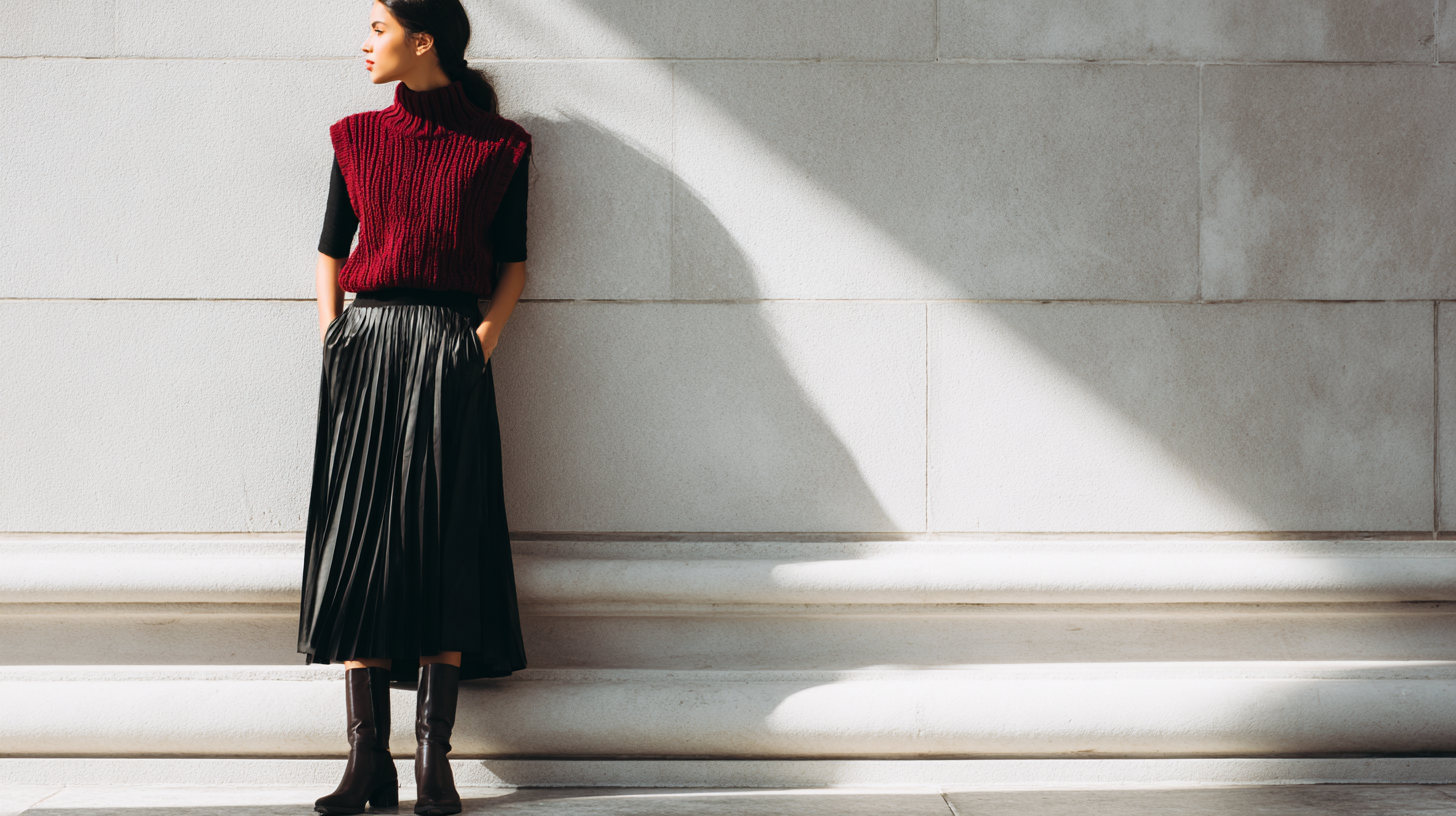 paired with a midi skirt