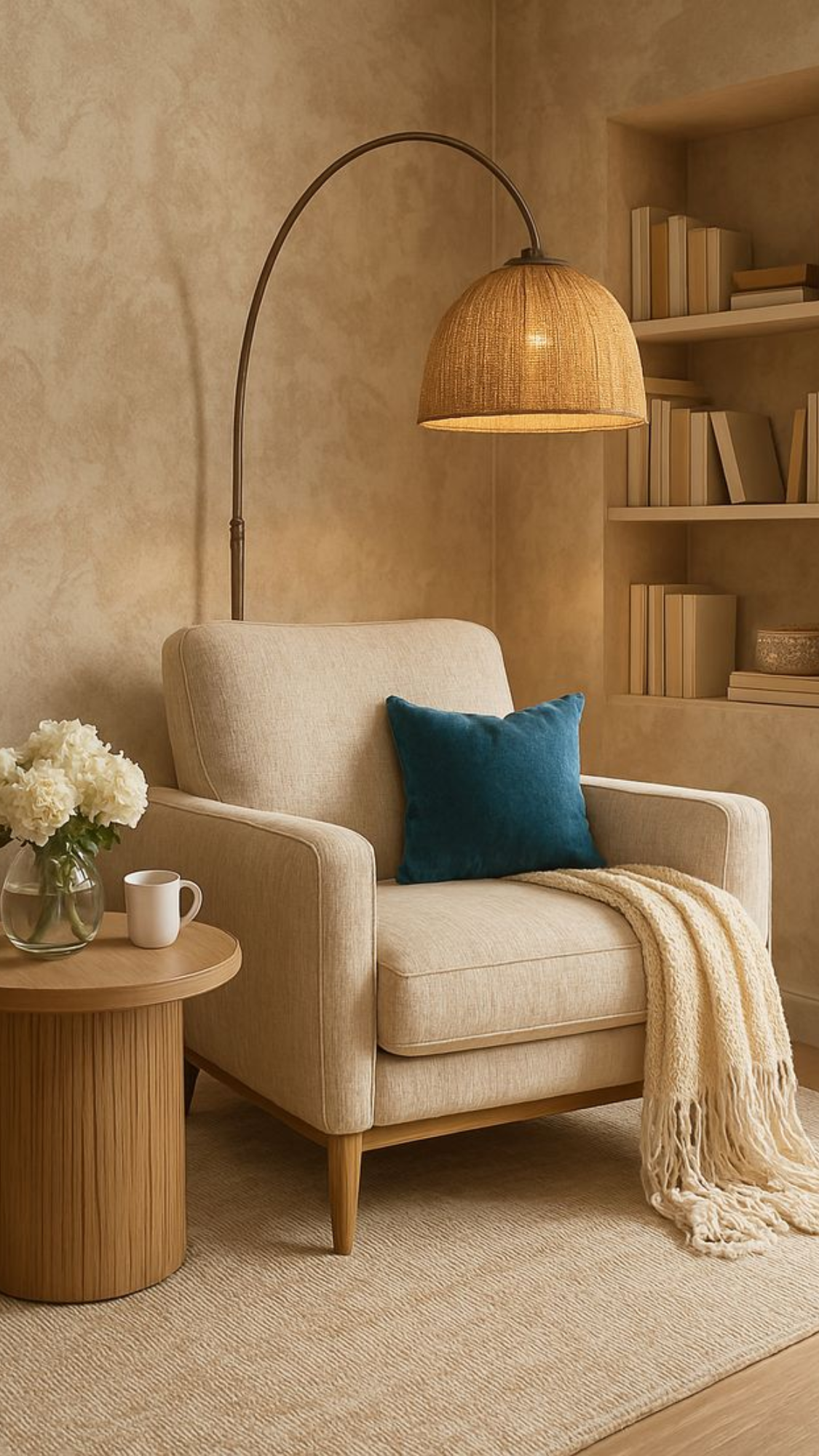 reading chair with floor lamp