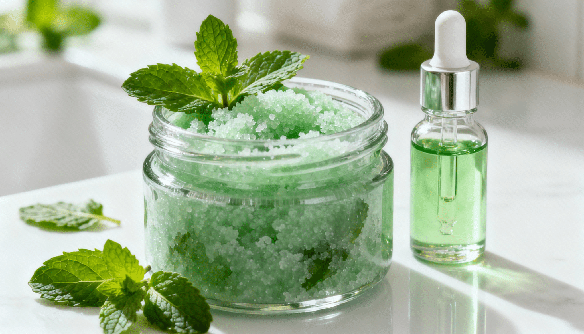 refreshing mint sugar body scrub