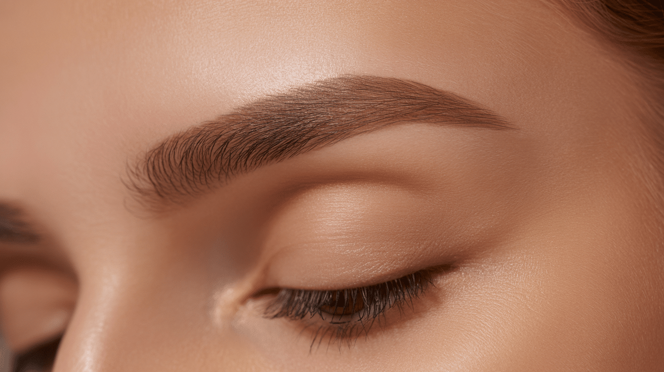 soft angled eyebrows