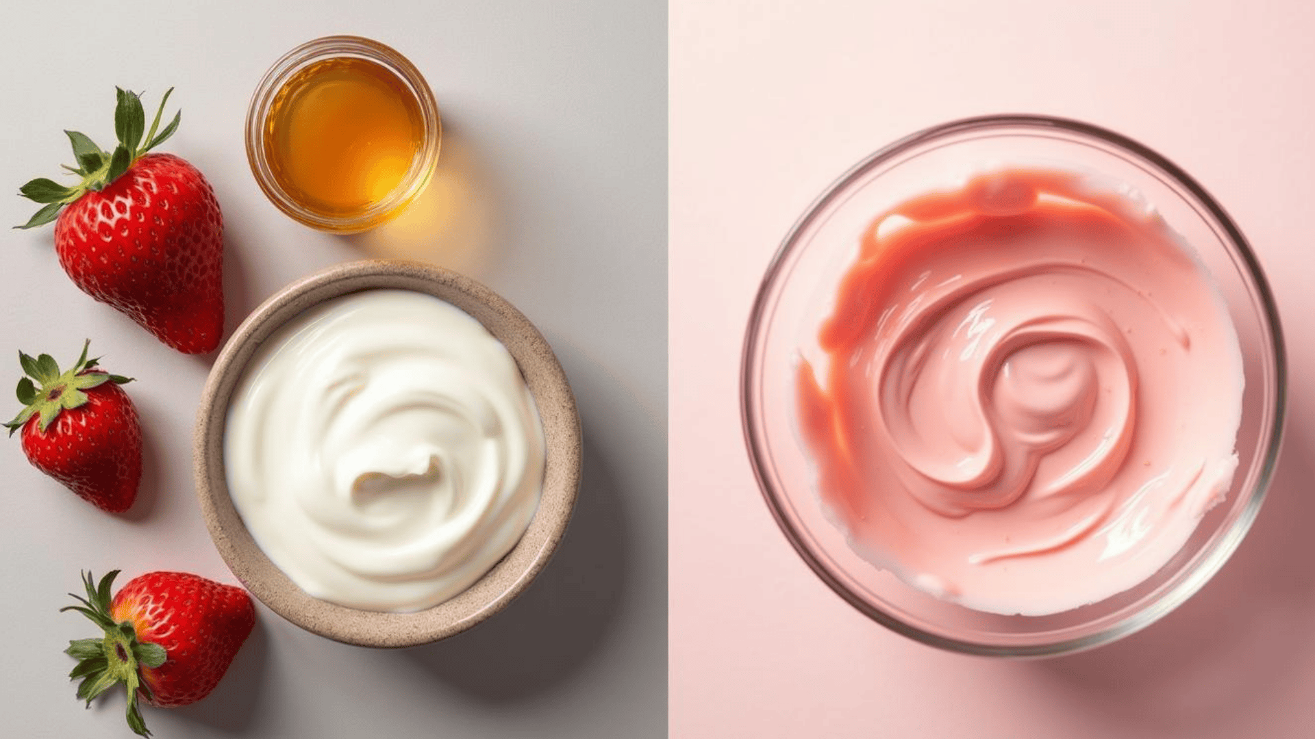 strawberry and yogurt mask for acne prone skin