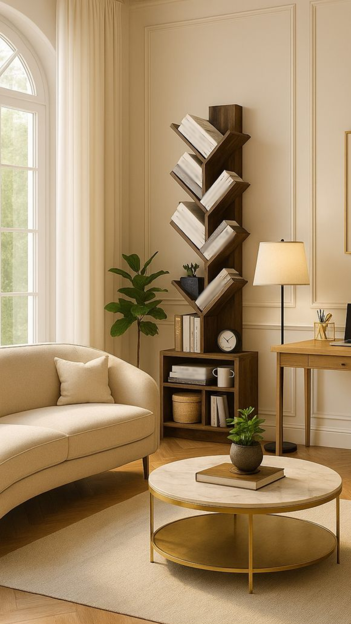 tall bookshelf