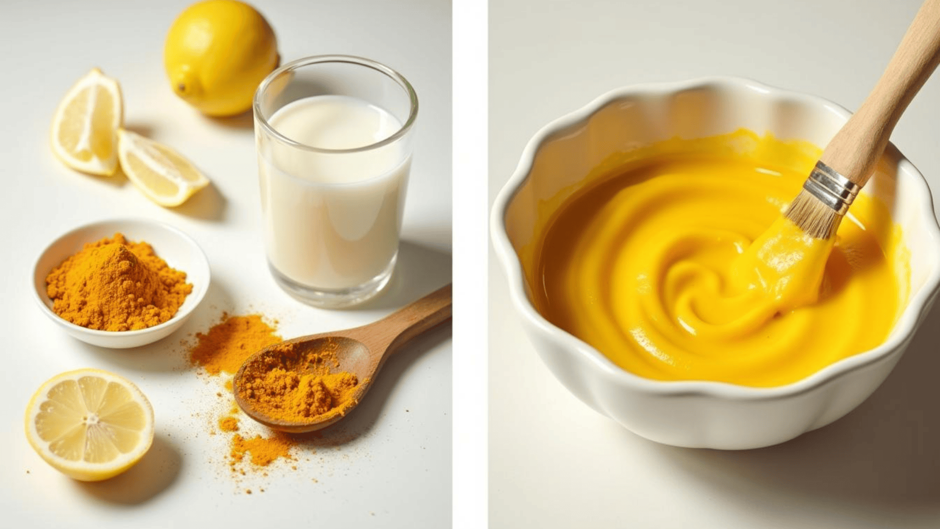 turmeric and milk mask for brightening