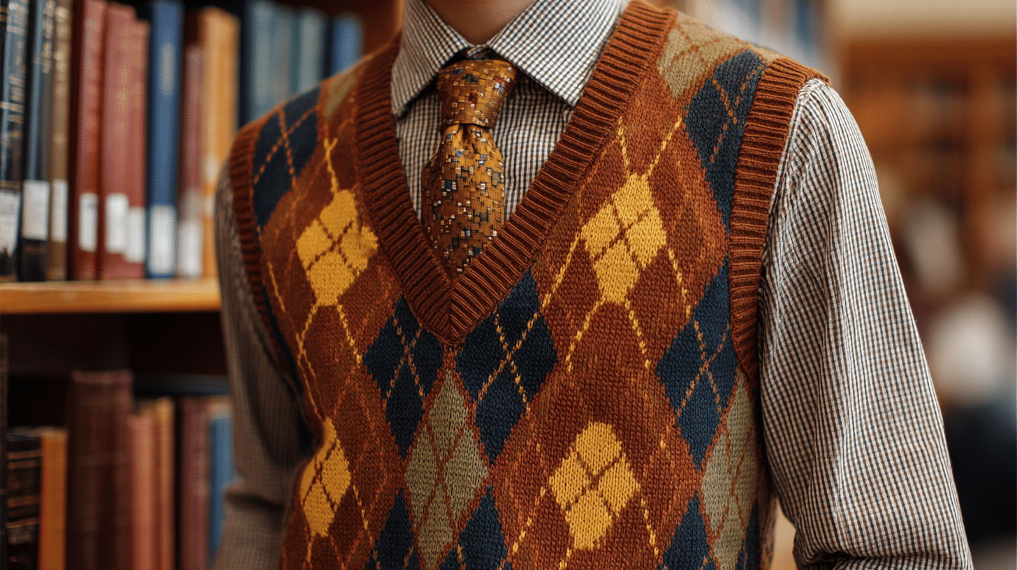 with a collared shirt and tie