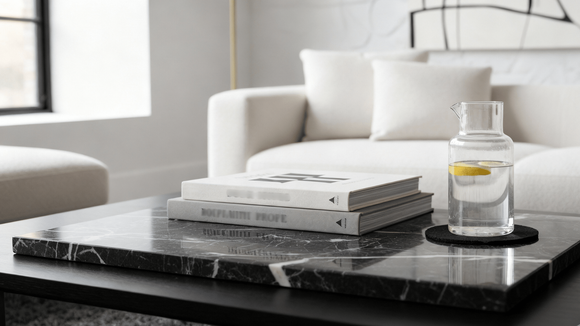 a marble slab as a base