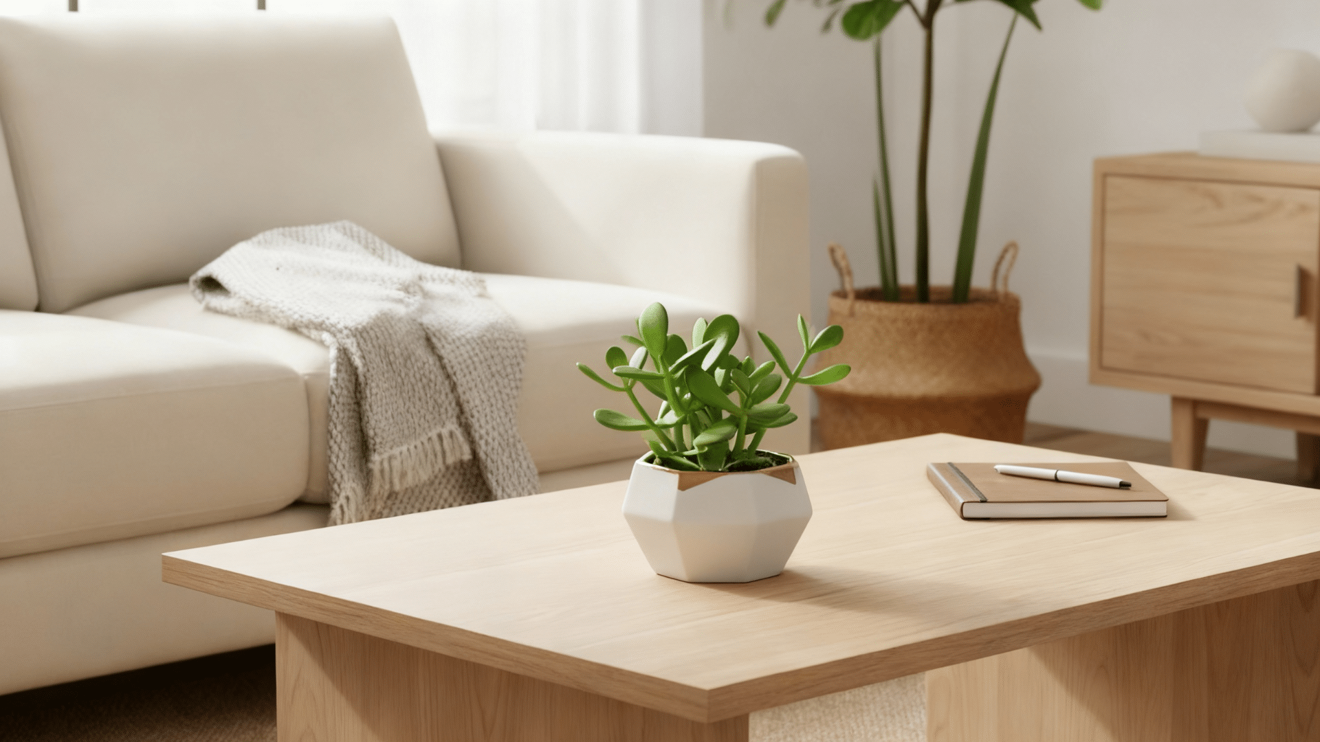 a small plant or succulent