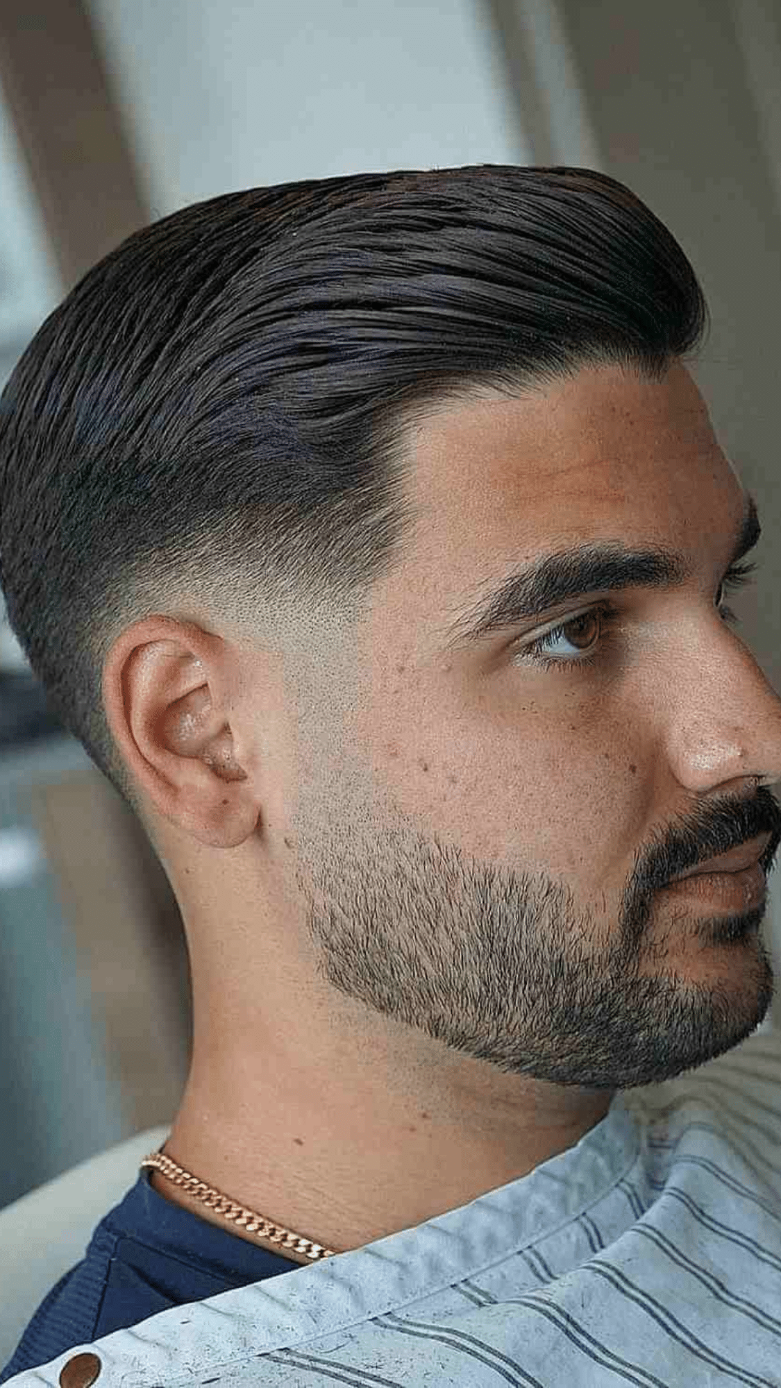 comb over skin fade
