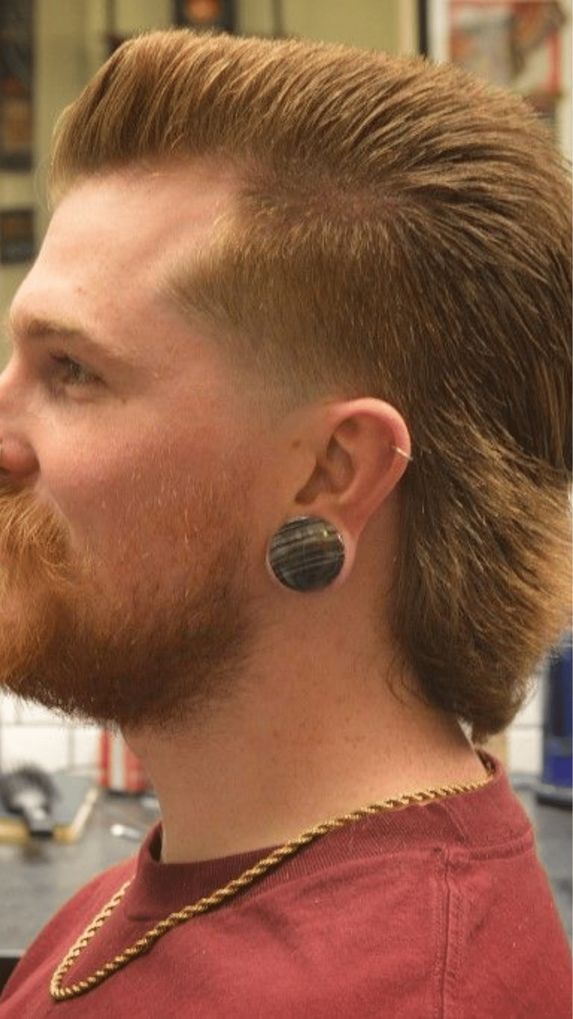 flat top mullet fade