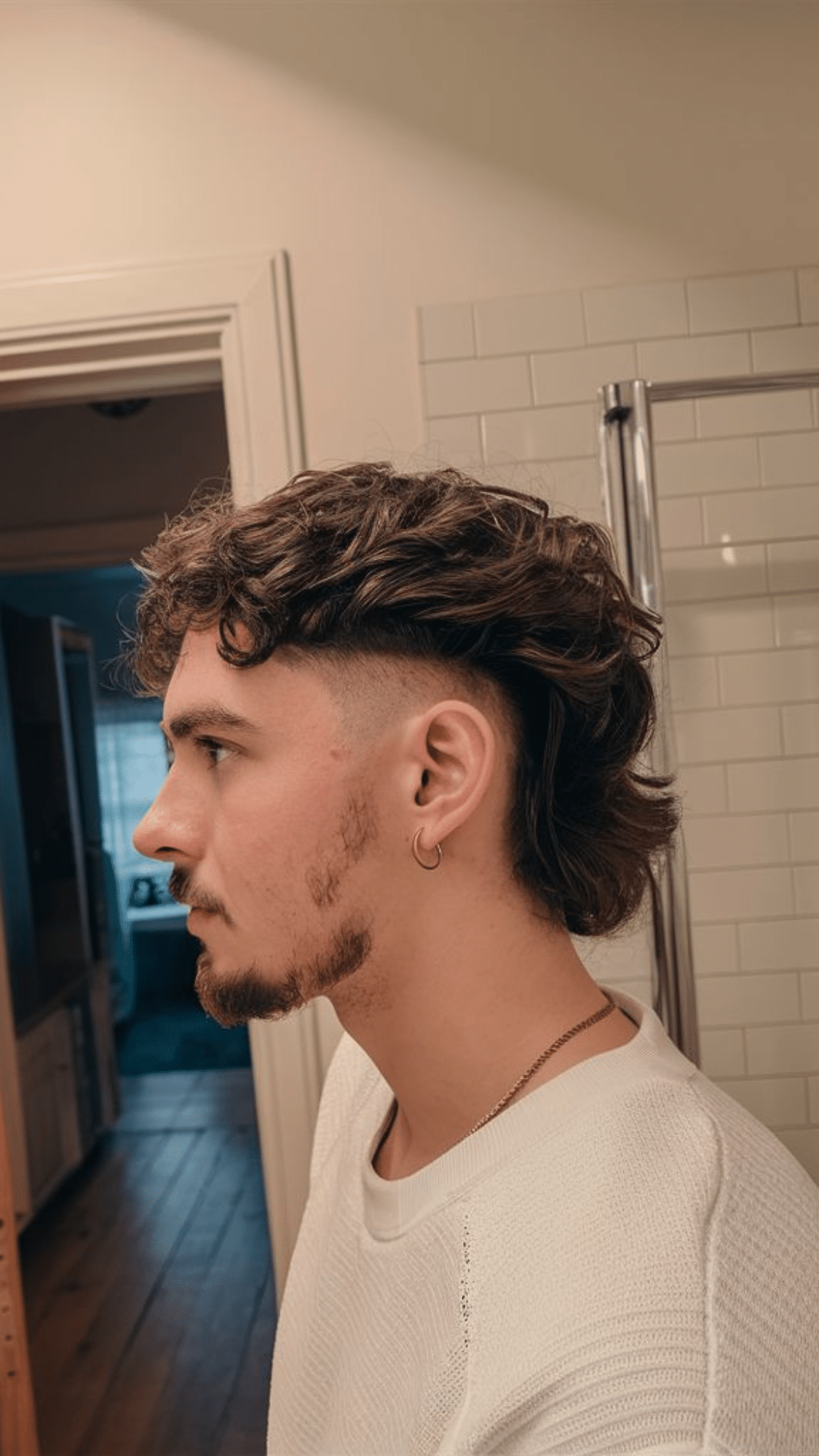 flowy mullet fade