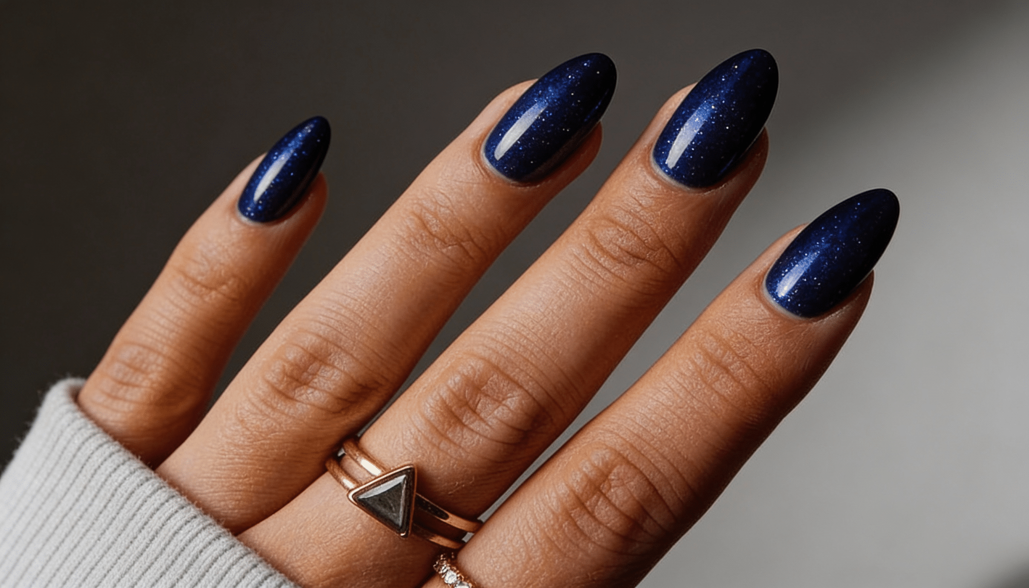 freepik deep sapphire blue dip powder nails with delicate 44828