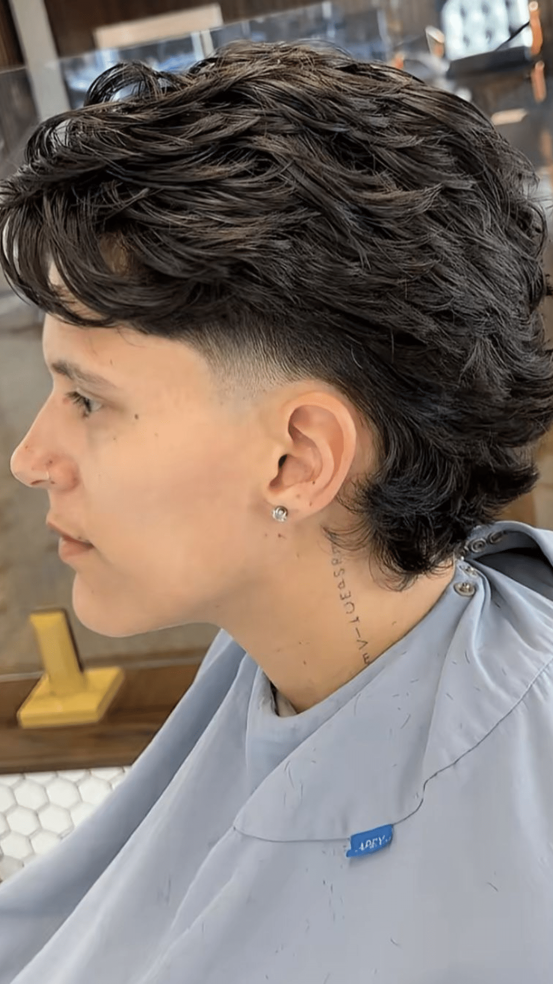 fringe mullet fade