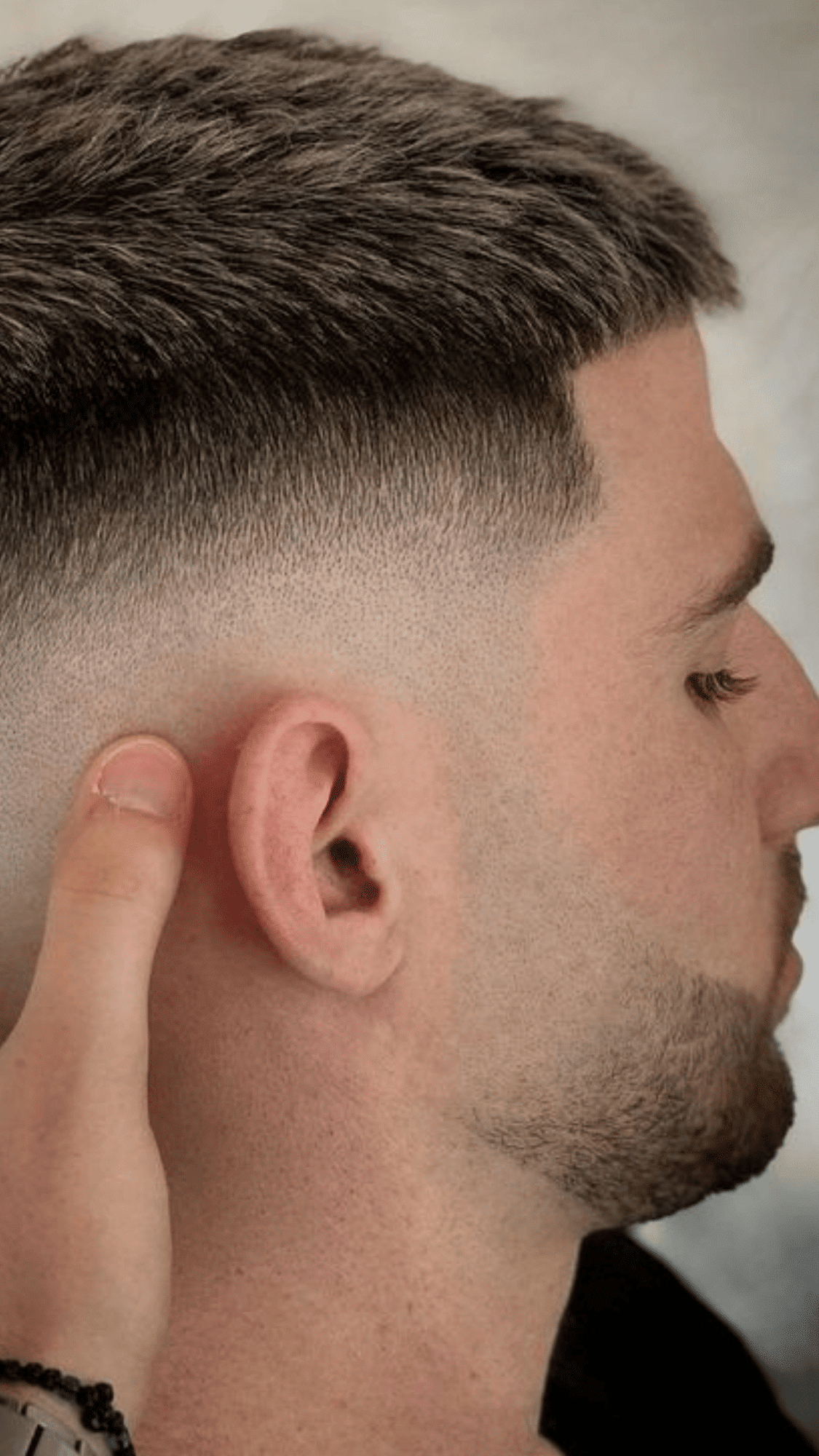 low taper fade clean finish