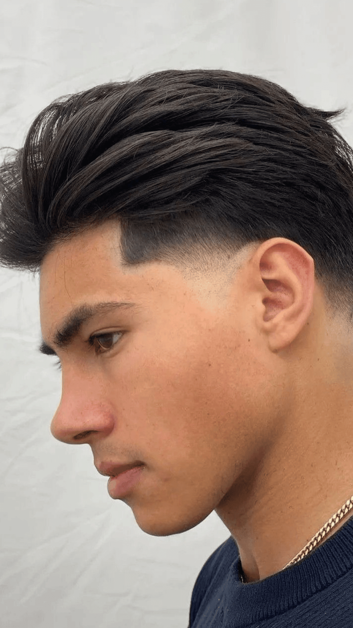 low taper fade comb over