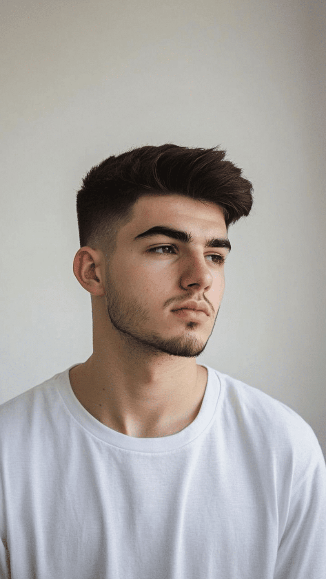 low taper fade ovalshape face