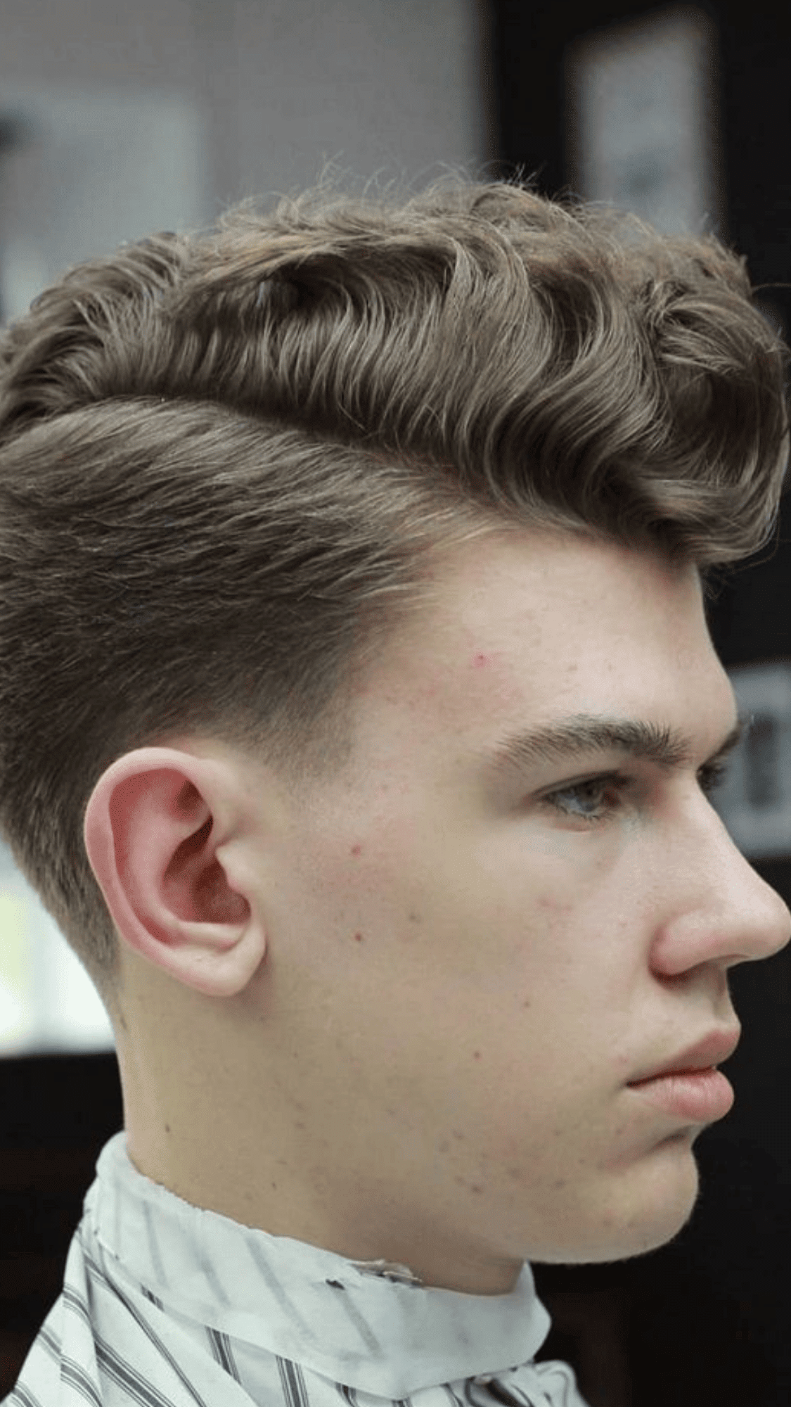 low taper fade part line