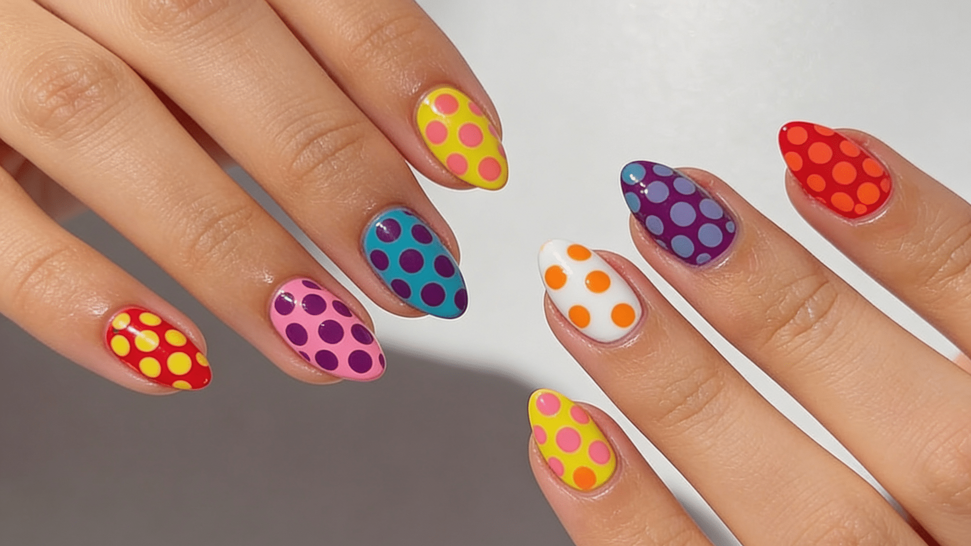 polka dot nails