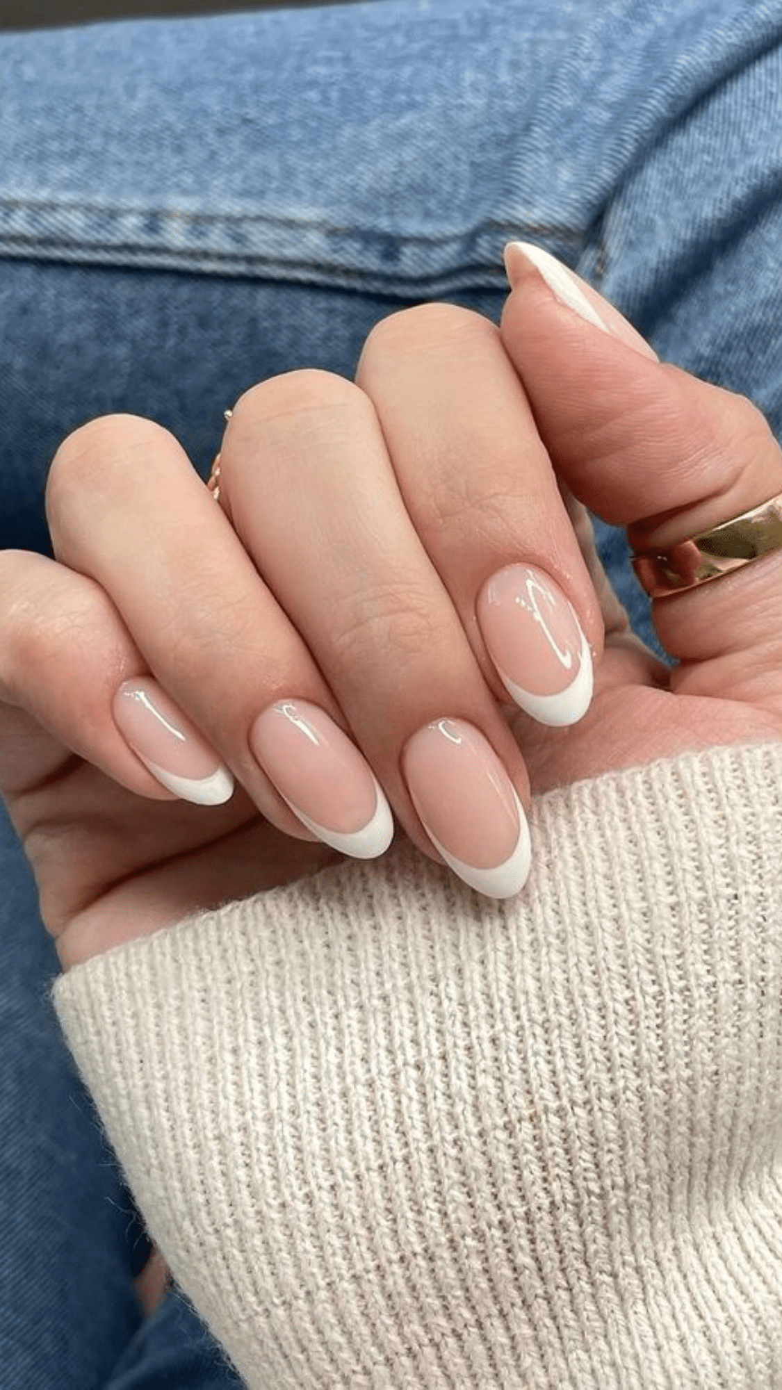 skinny french manicure