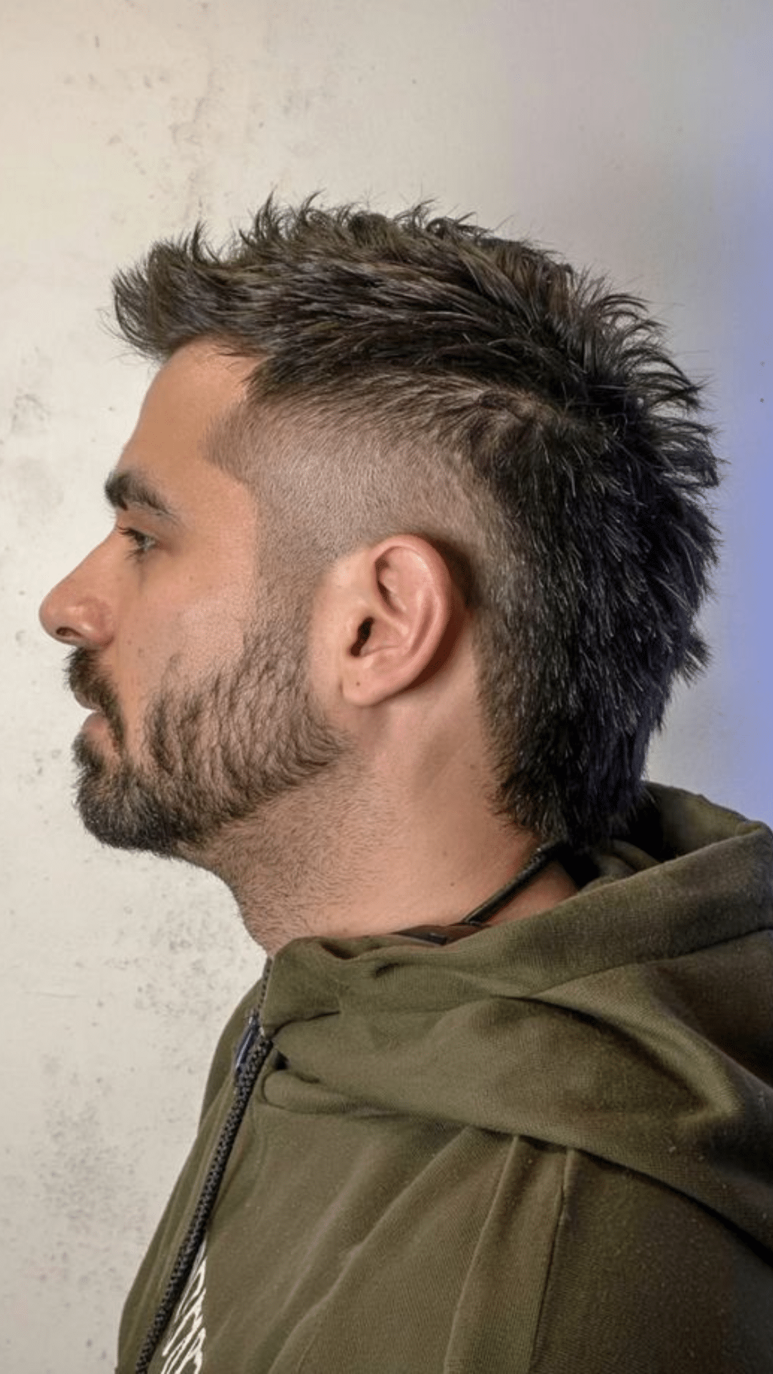 spiky mullet fade