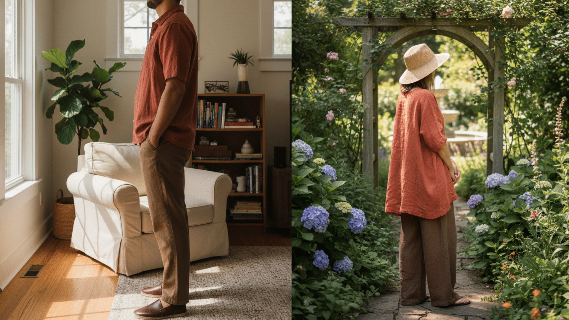 terracotta with brown