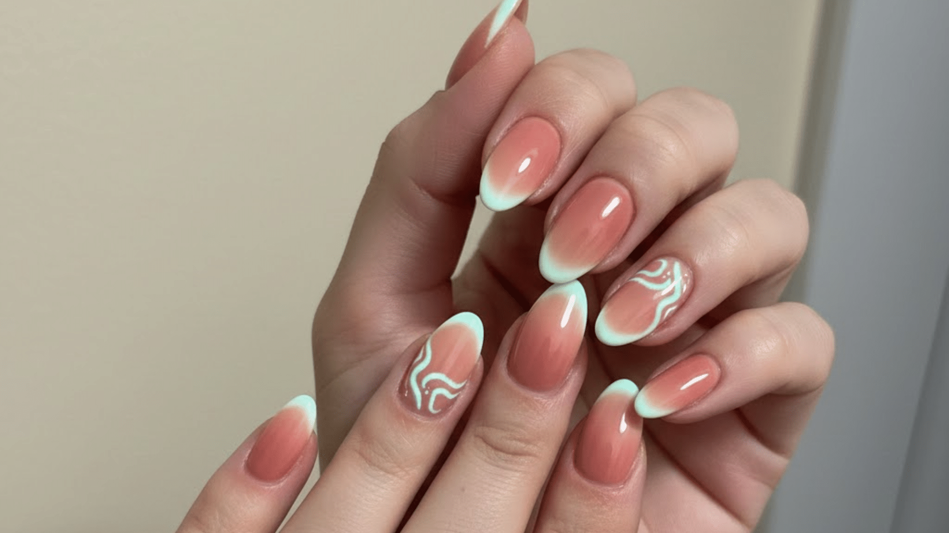 cupid blush glow valentines nail