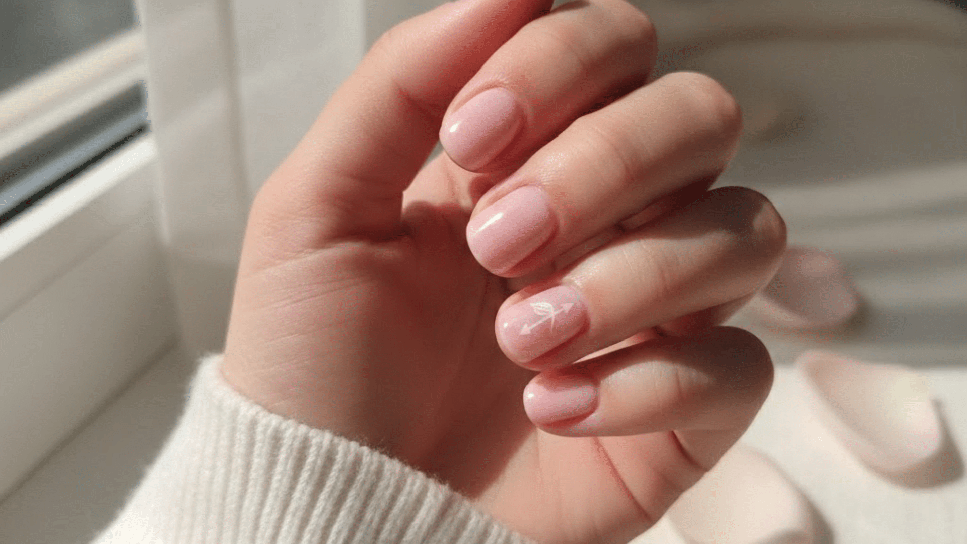 cupids pink whisper valentines nail