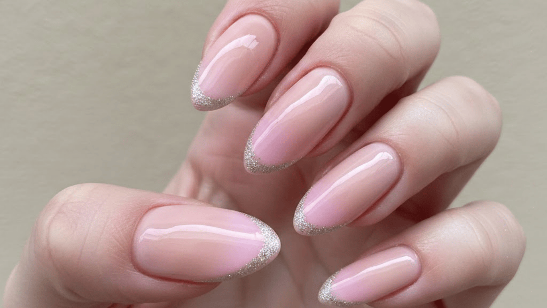 cute valentines french nails)