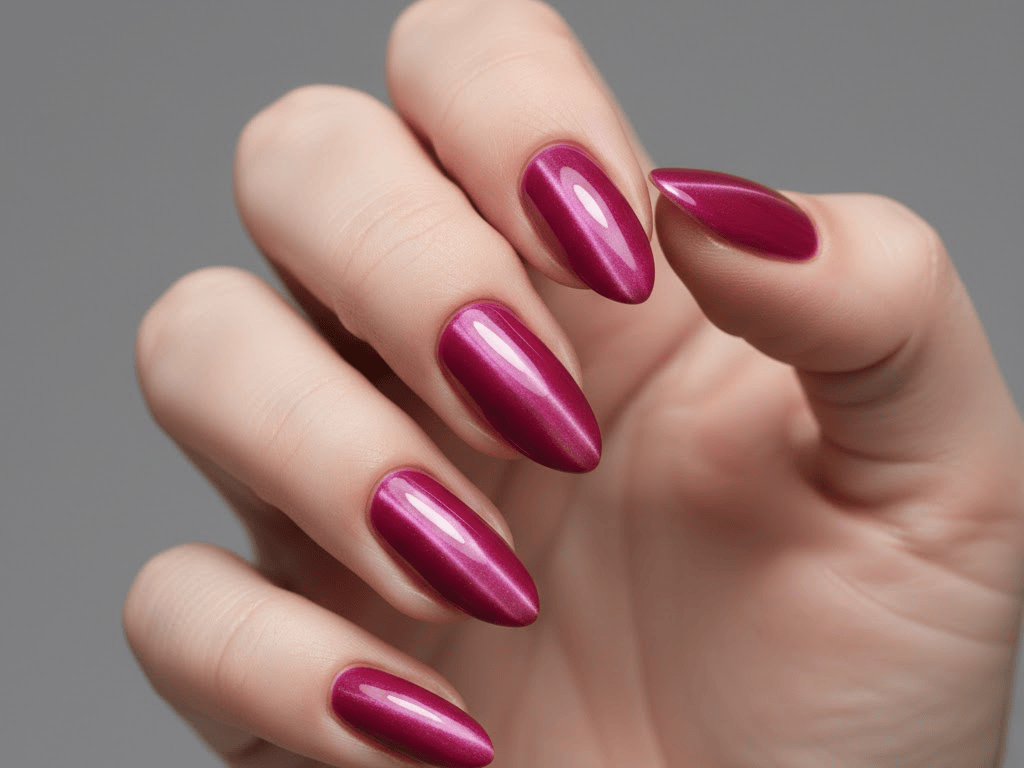 pink and red mix nails