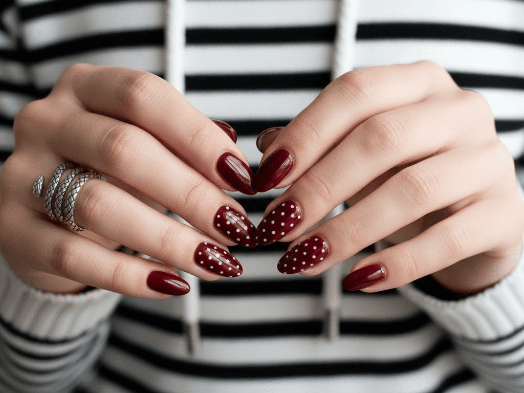 ruby red valentine nail idea