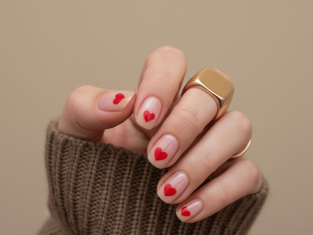 simple valentines nails ideas