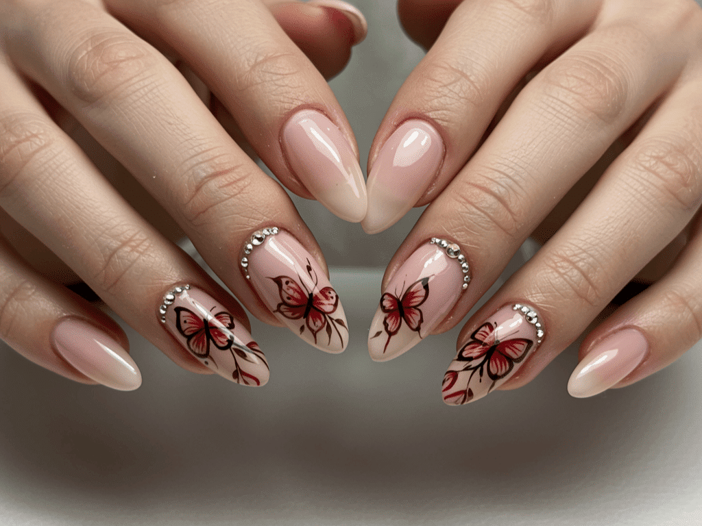 trending valentines day nail