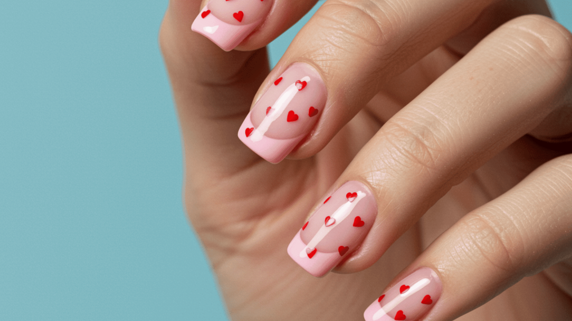 valentine french tips nail ideas