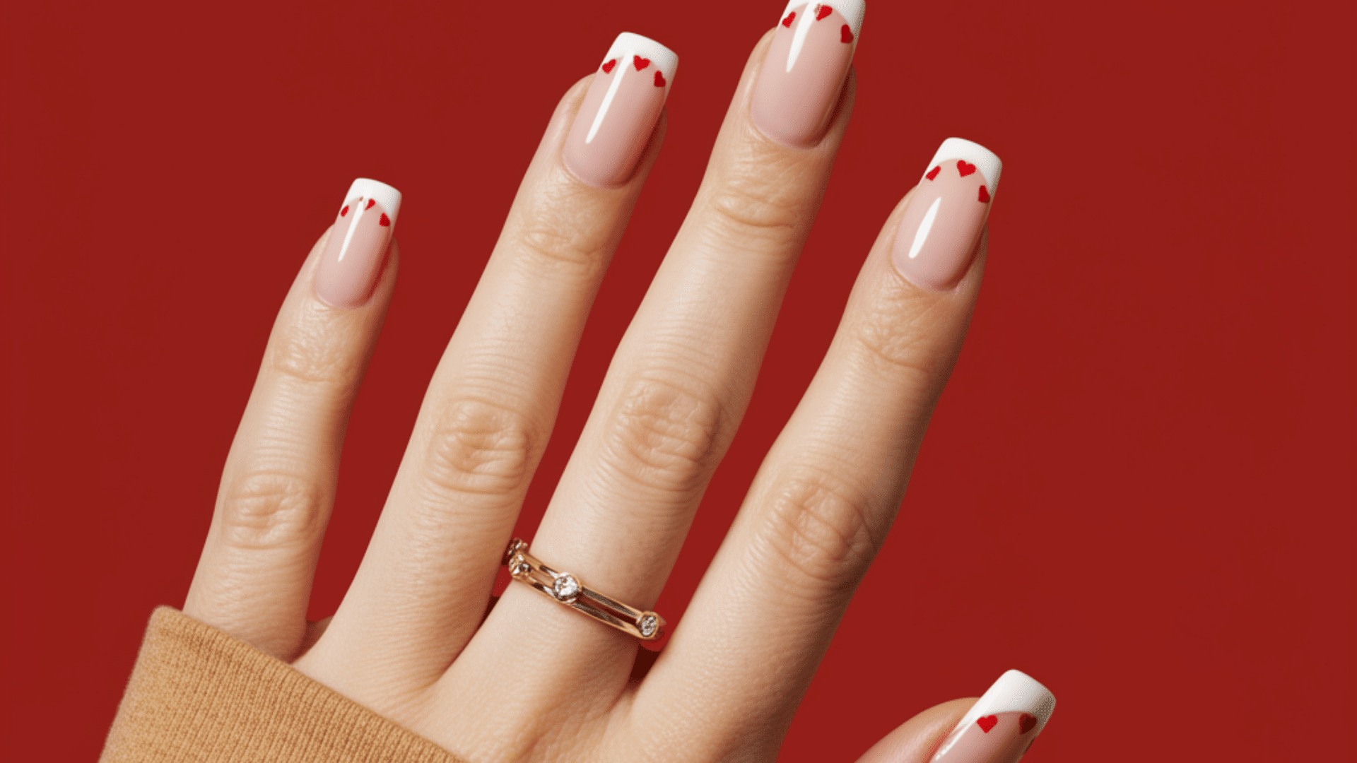 valentine short french tips