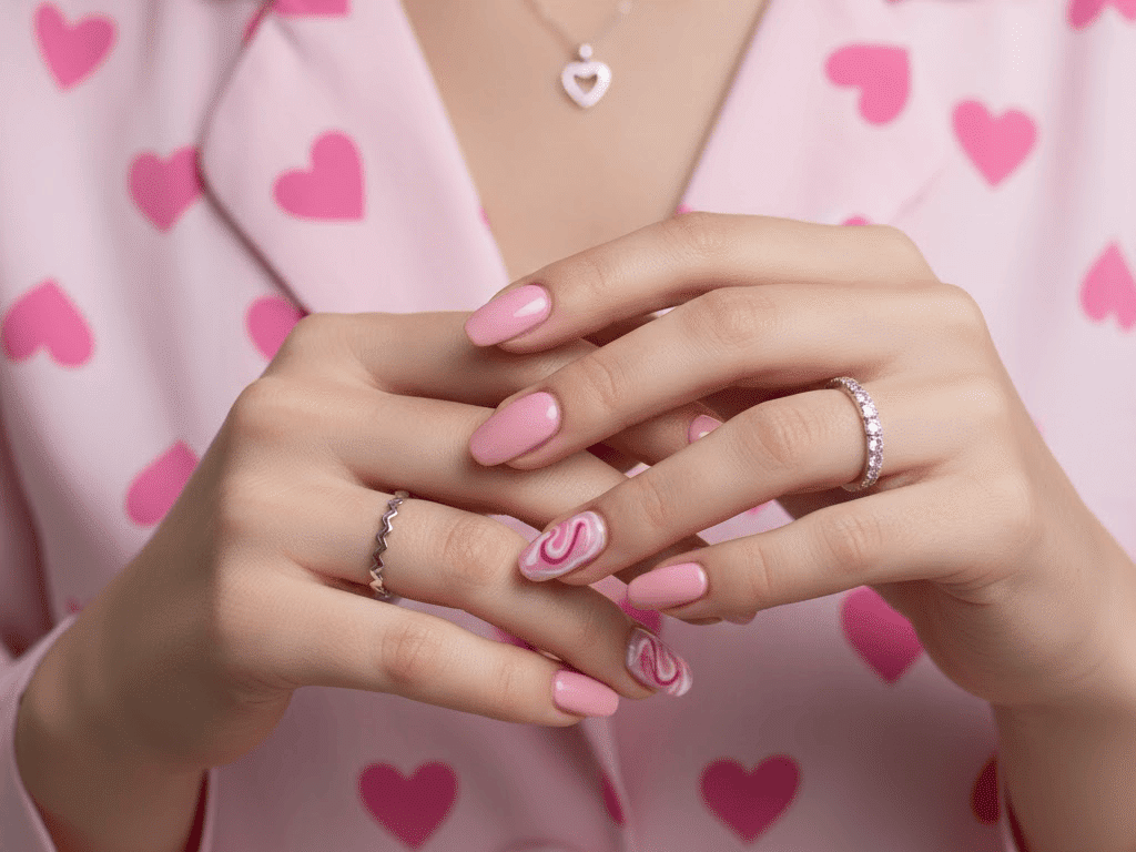 valentines nails design