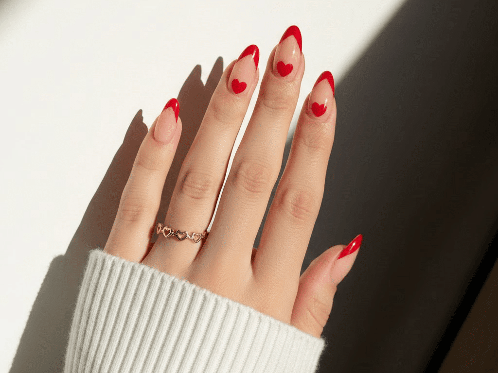 valentines nails ideas long