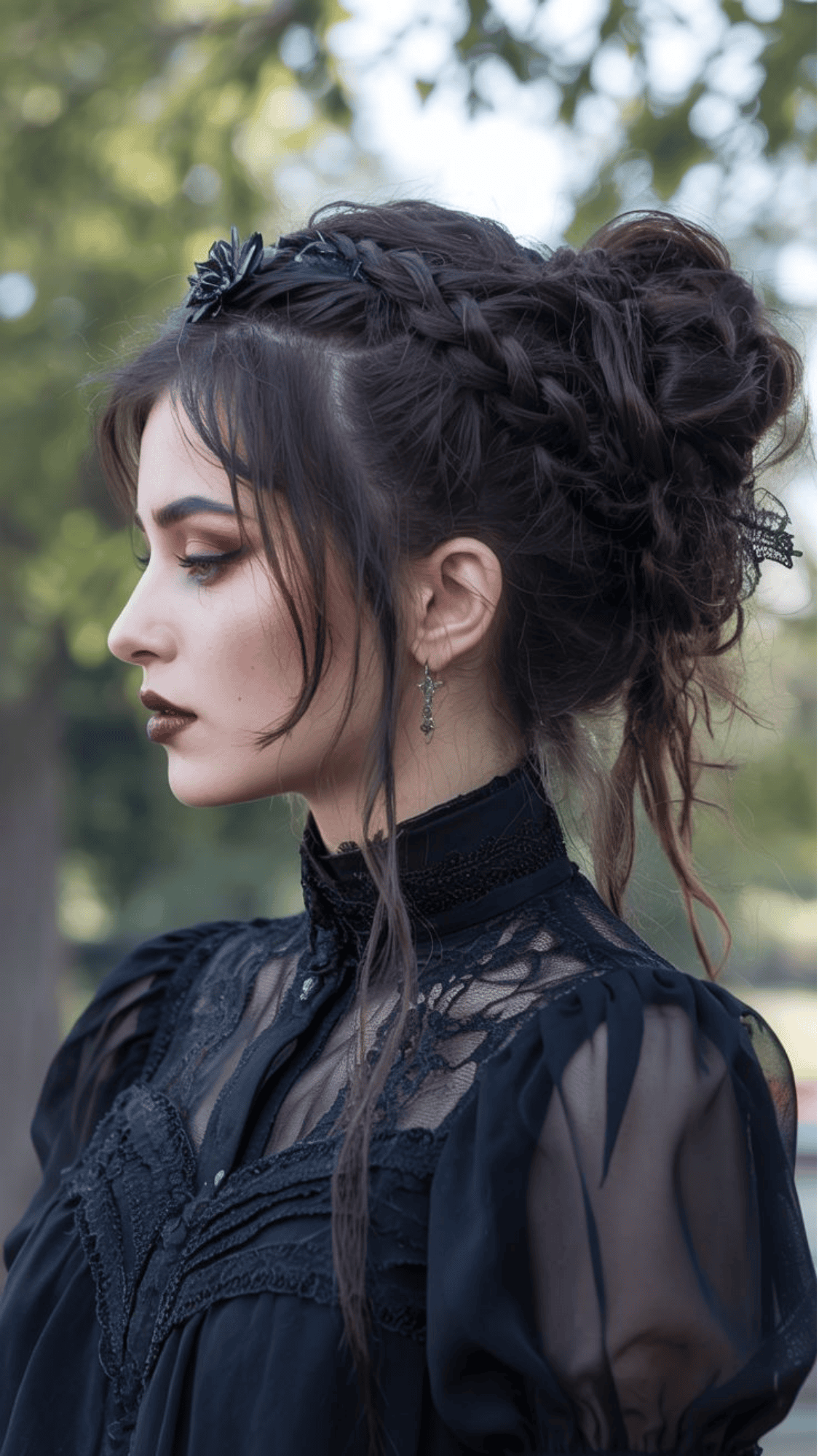 half up victorian style