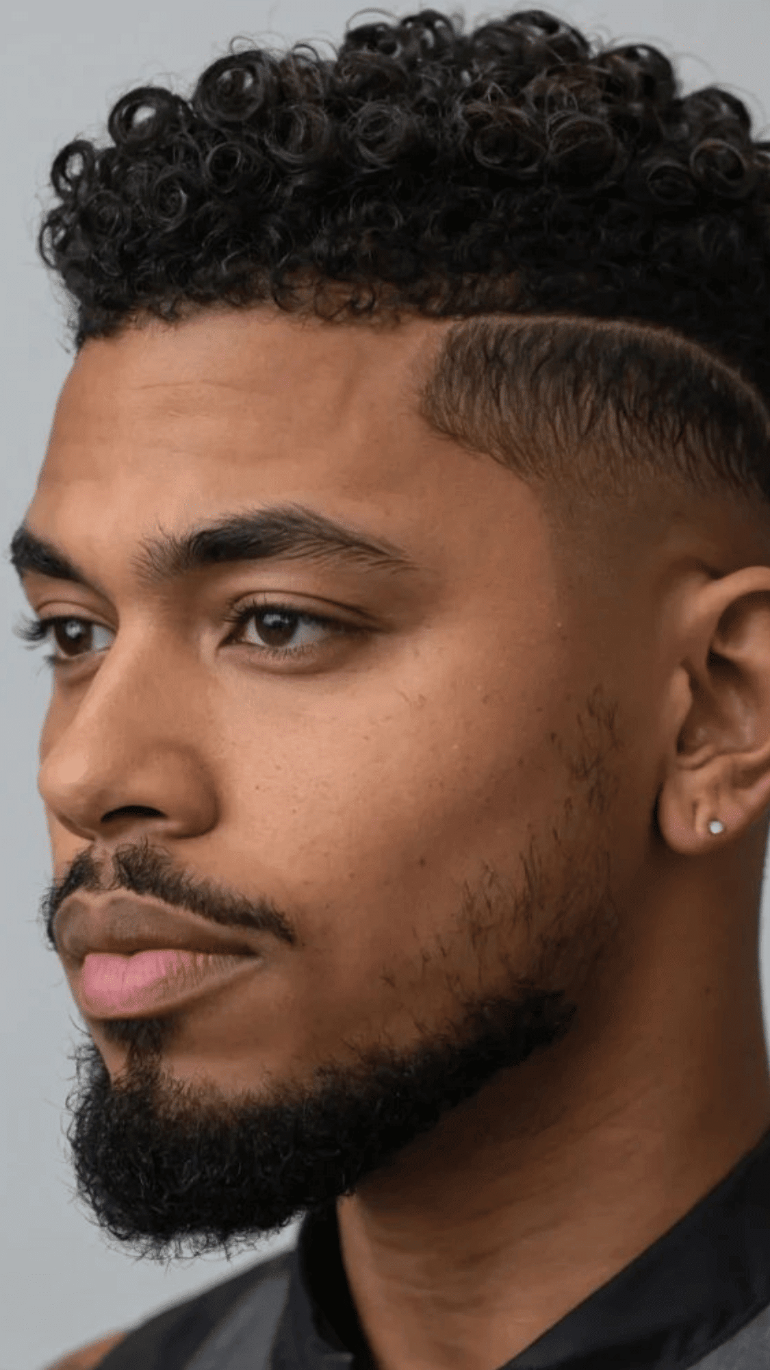 low fade sponge curls