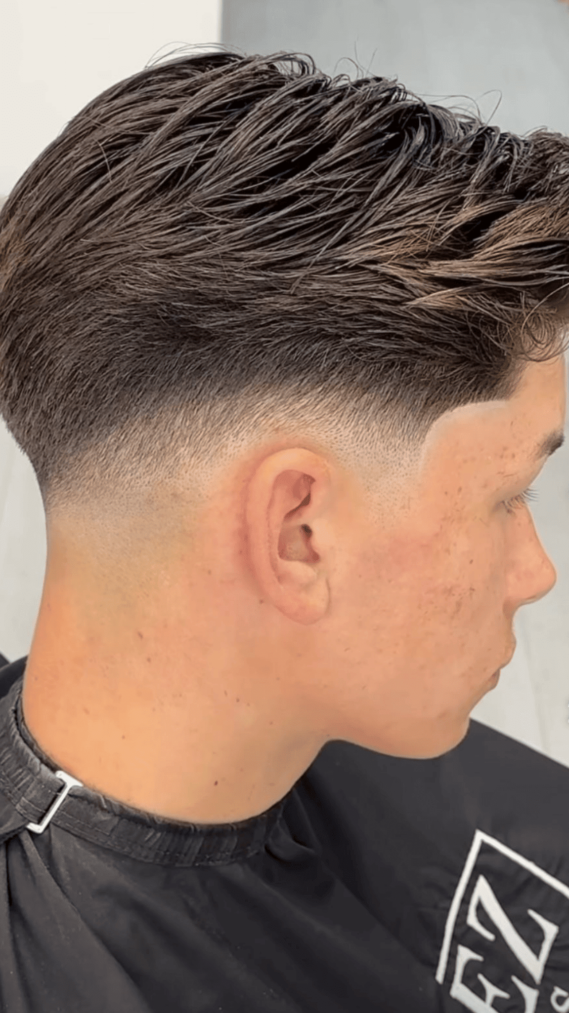 low fade with dlick back